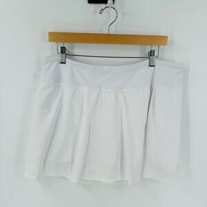 Zella White Skort Pockets Activewear Sweat-Wicking Breathable Size XL